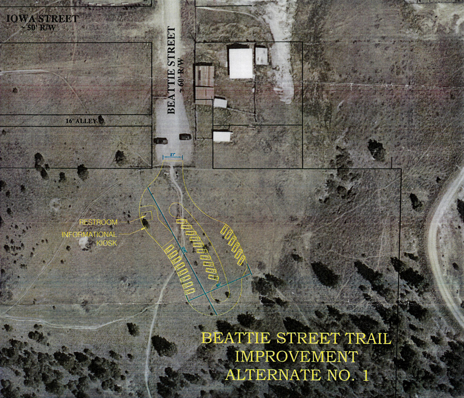 Beattie Street trailhead improvement project #1